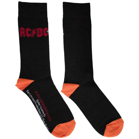 AC DC Unisex Ankle Socks Red Logo