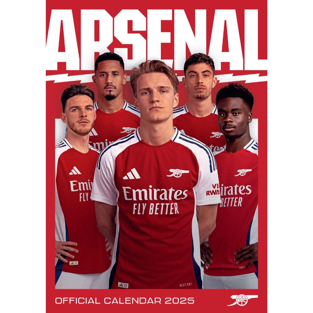 Arsenal Official 2025 A3 Calendar ireland