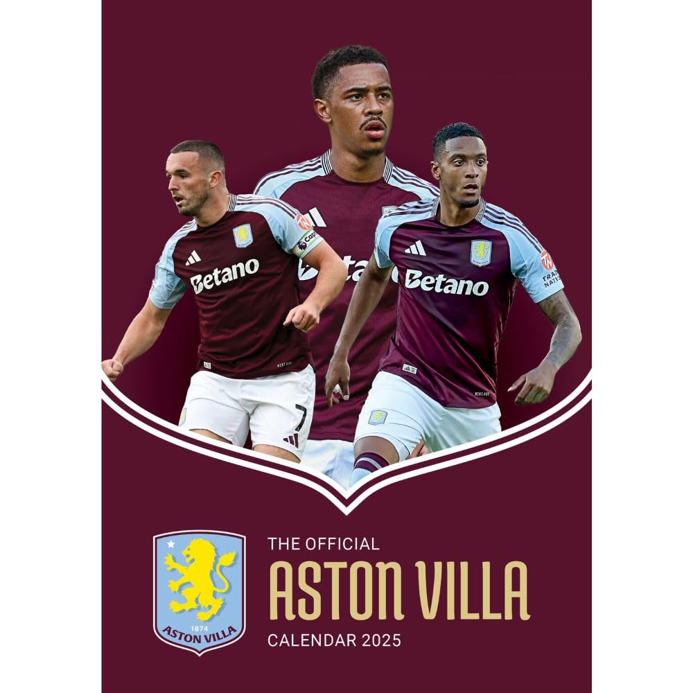 Aston Villa Official 2025 A3 Calendar