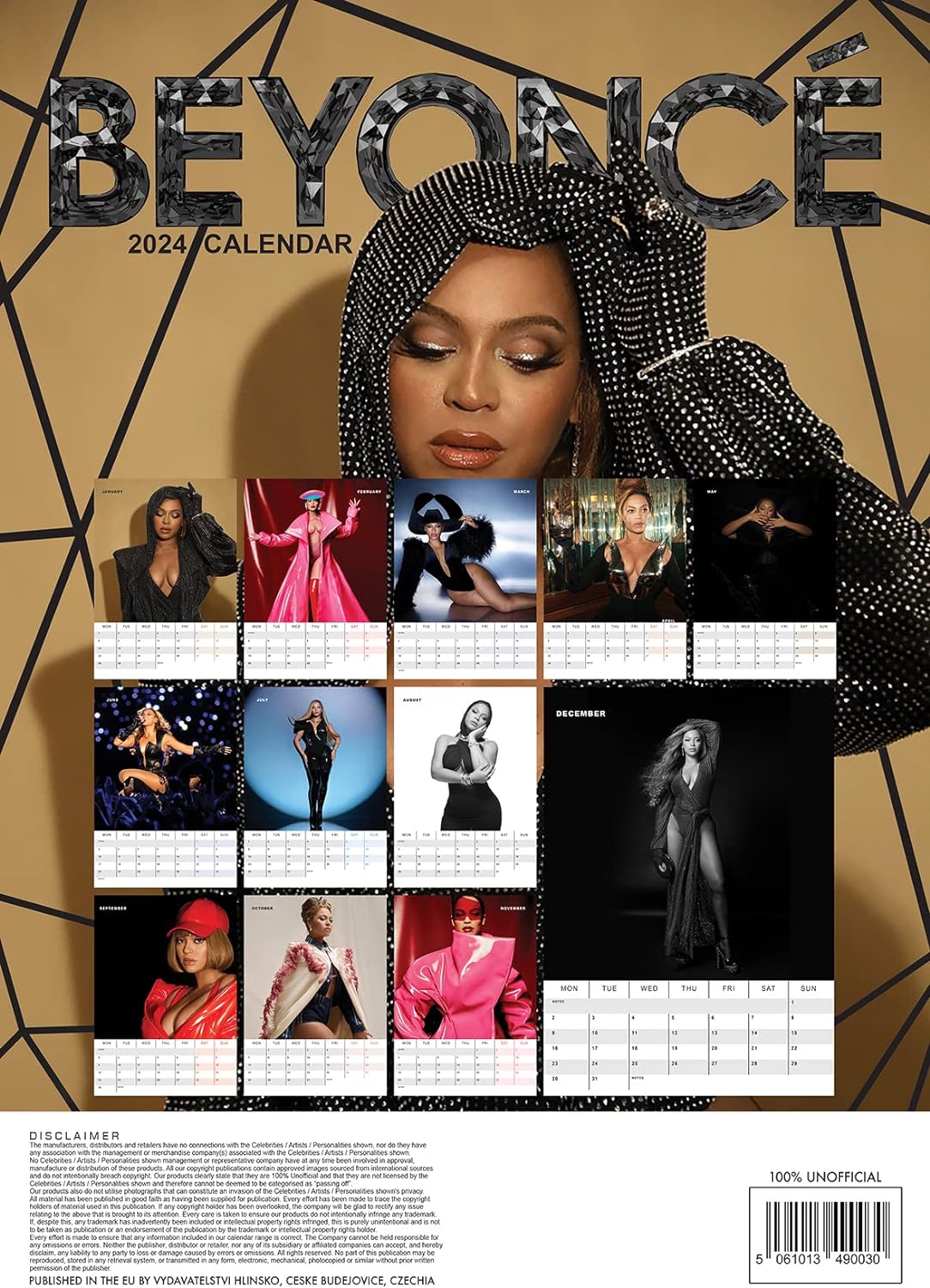 Beyoncé 2024 Calendar - Zhivago Gifts