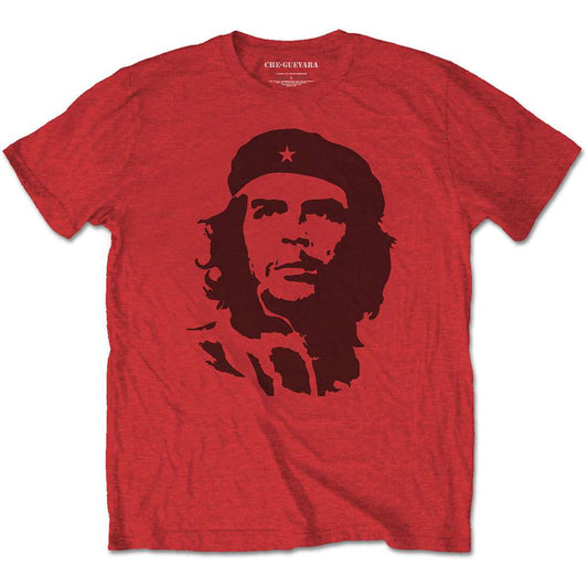 Che Guevara Unisex T-Shirt: Black on Red - Zhivago Gifts