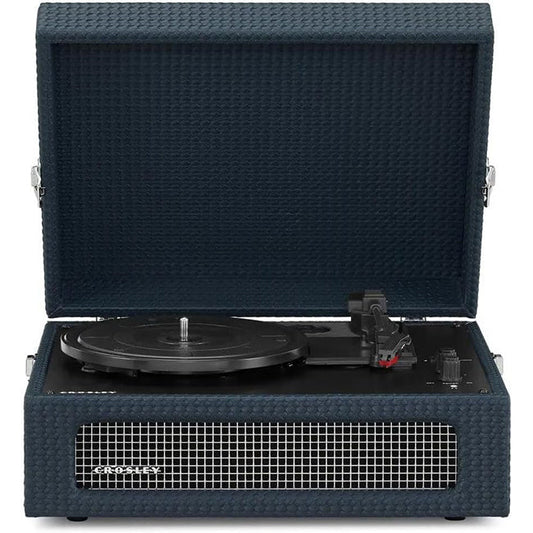 Crosley CR8017B-NVR Lecteur de disques vinyles Bluetooth bidirectionnel Voyager - Bleu marine