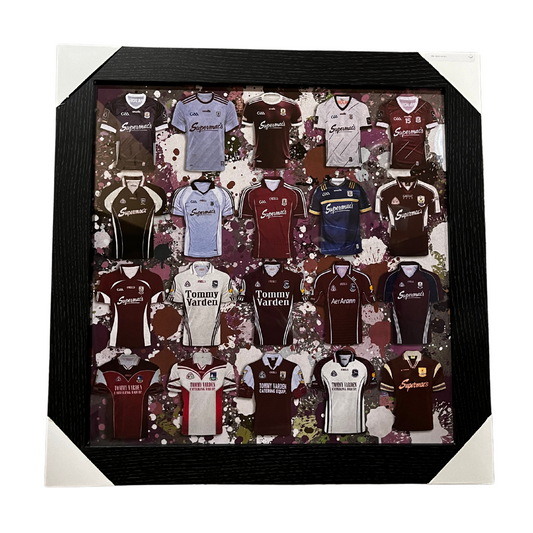 Galway GAA Jersey Framed Picture