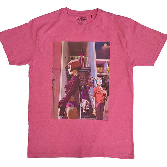 Gorillaz Pink T-Shirt The Static Channel