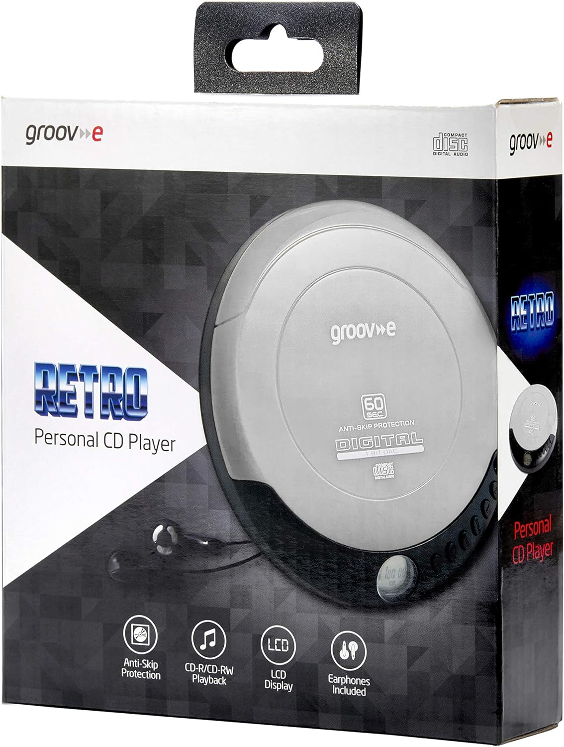 Groov-E Discman Silver - Zhivago Gifts