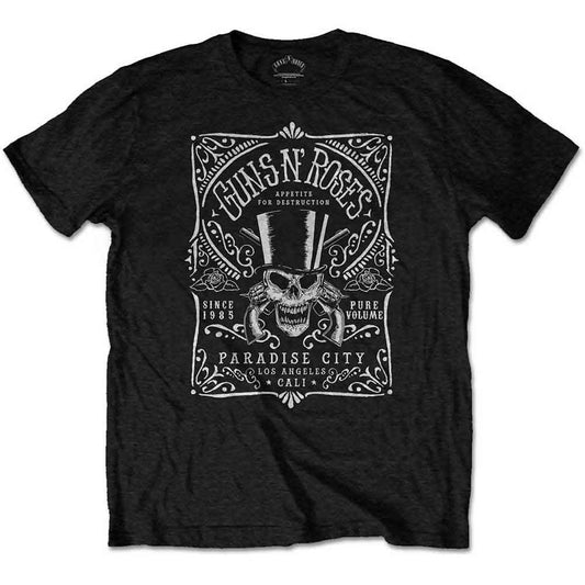 Guns N' Roses Shirt Bourbon Label