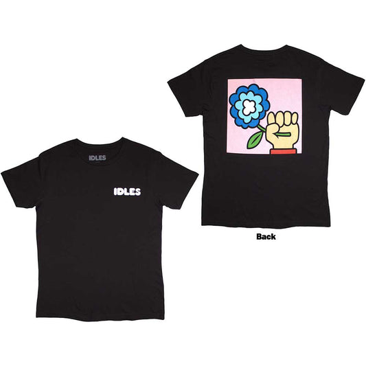 Idles Shirt Cartoon Flower (Back Print)