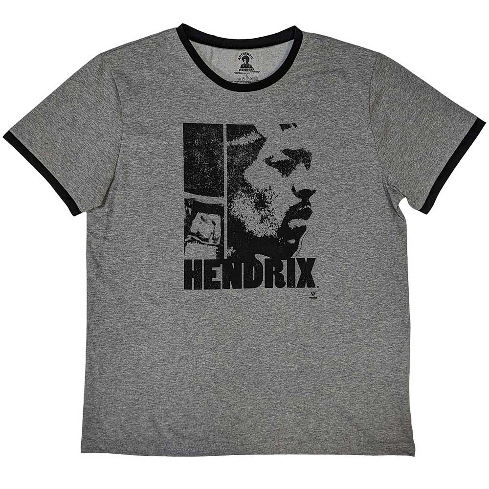 Jimi Hendrix Ringer T-Shirt Let Me Live 
