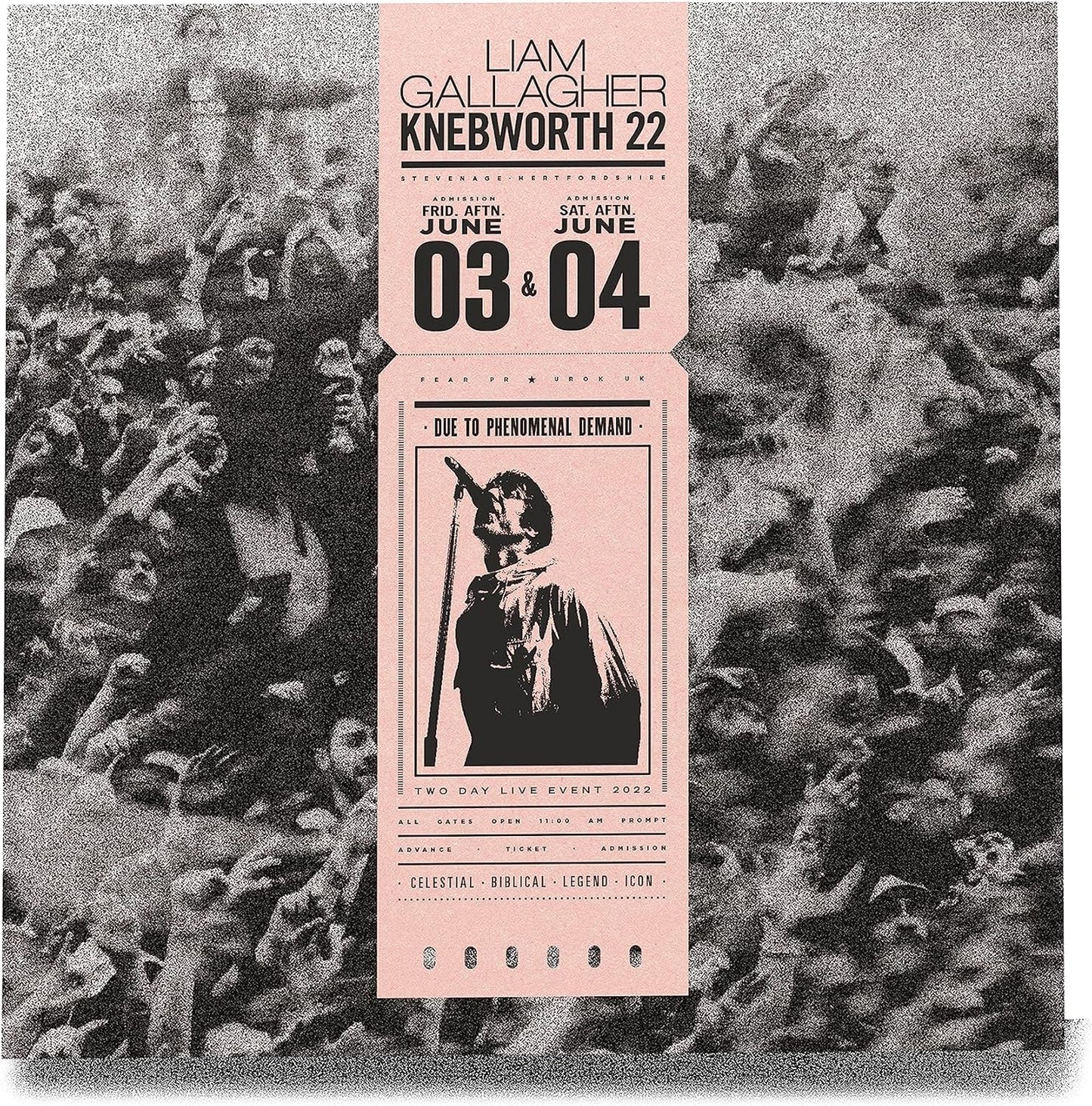 Liam Gallagher Knebworth '22 (Deluxe Includes Poster, Wristband & Replica Ticket)