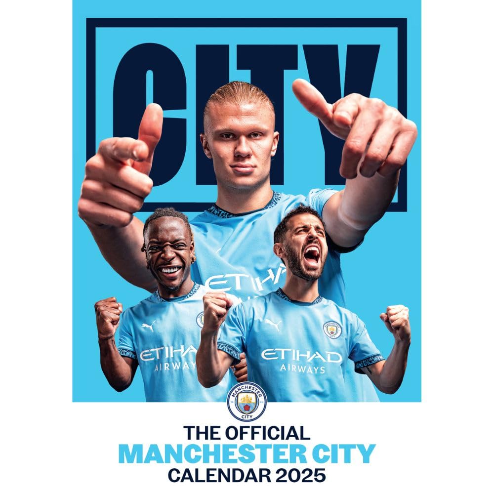 Man City 2025 Official A3 Calendar