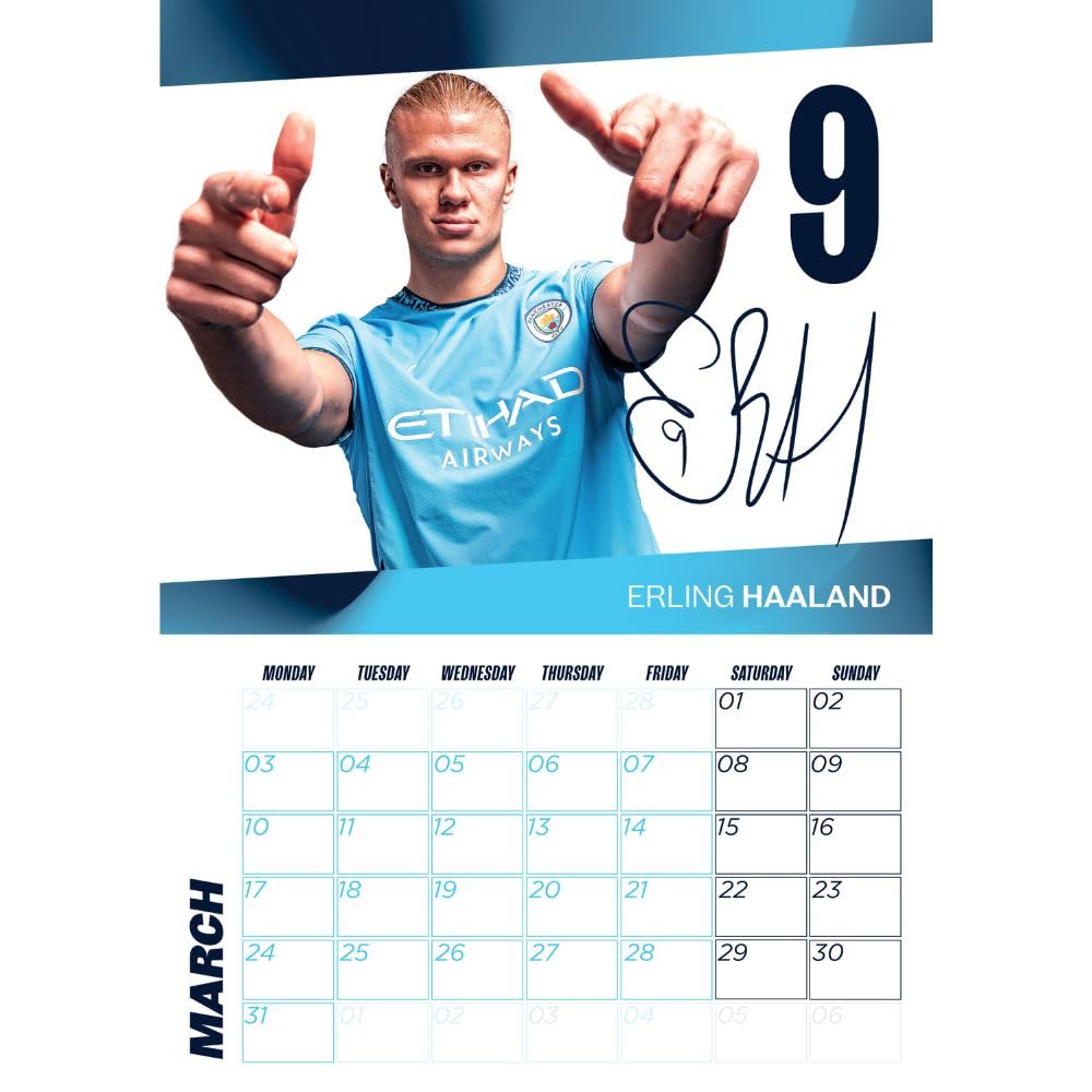 Man City 2025 Official A3 Calendar