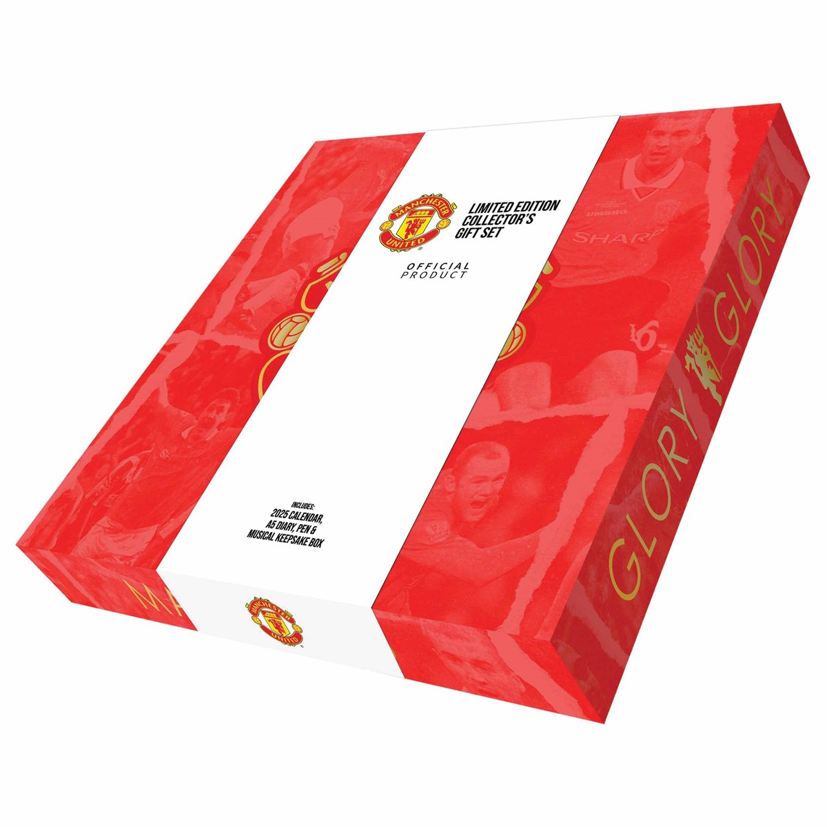 Manchester United FC Calendar & Diary Musical Gift Box 2025 IRELAND
