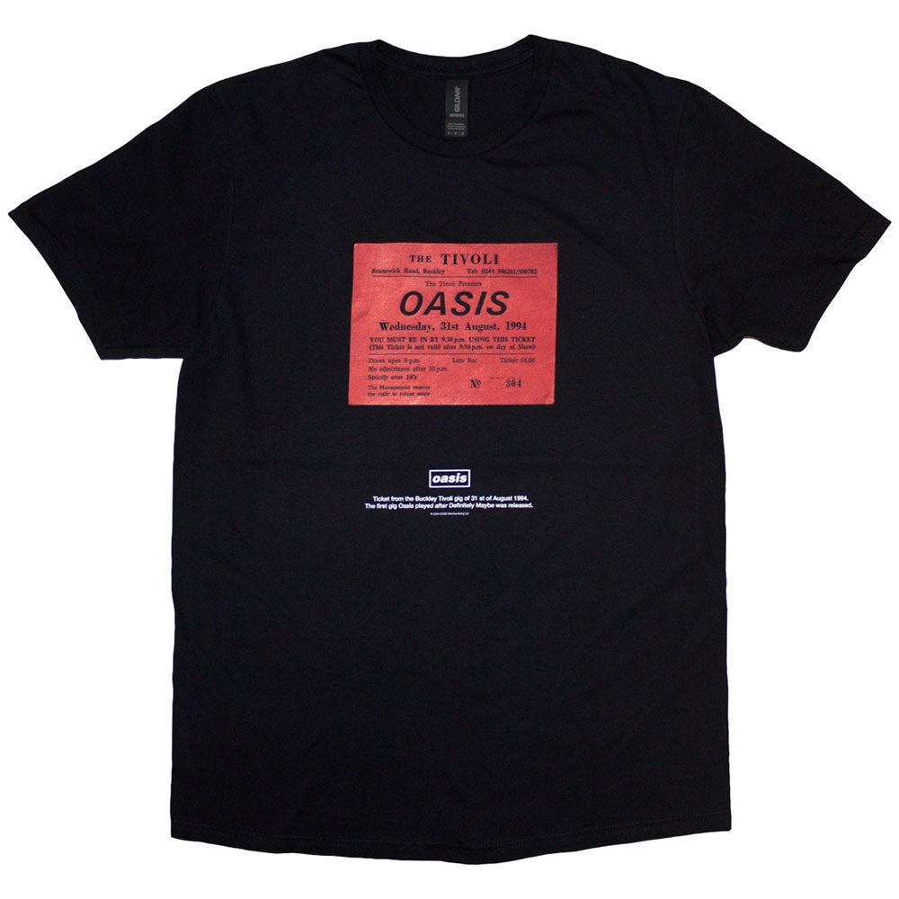 Oasis Shirt: Definitely Maybe Ticket Stub