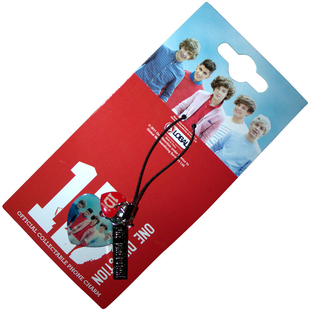 One Direction Phone Charm: Group Shot Heart