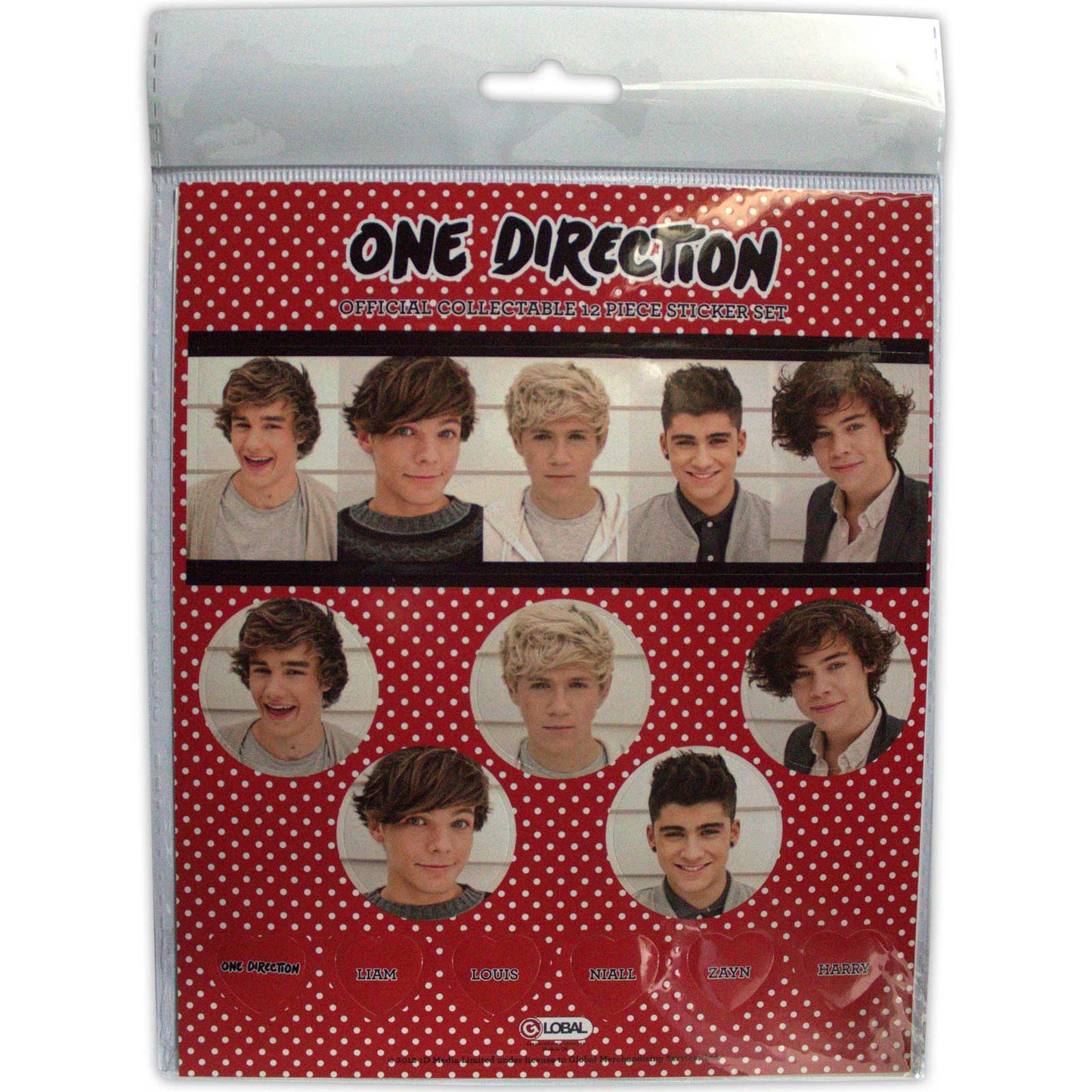 One Direction Sticker Set: Phase 3