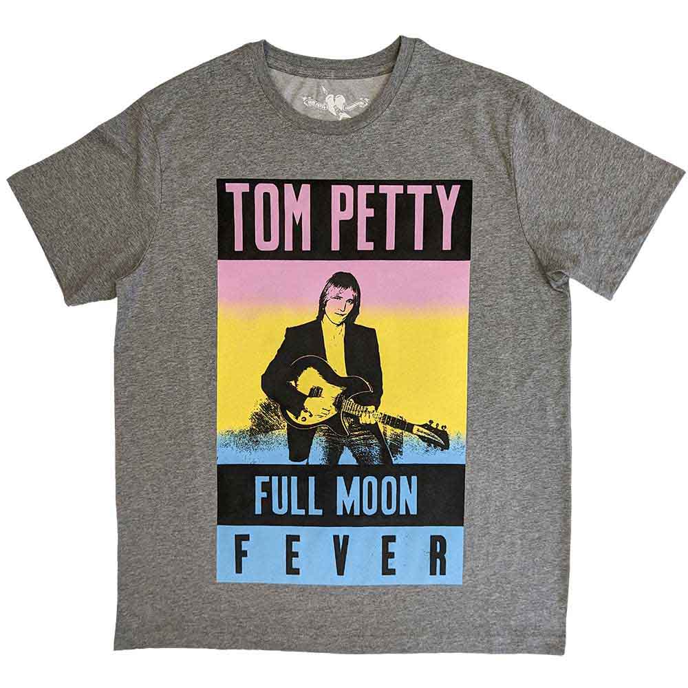 T-shirt Tom Petty &amp; The Heartbreakers - Fièvre de la pleine lune (GRIS)