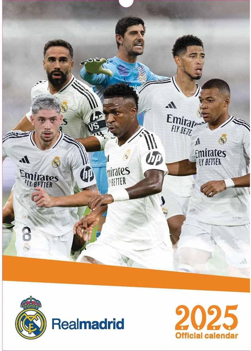 Real Madrid Official 2025 A3 Calendar