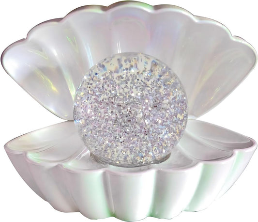 Sense Aroma Colour Changing LED Clam with Glitter Pearl - Zhivago Gifts