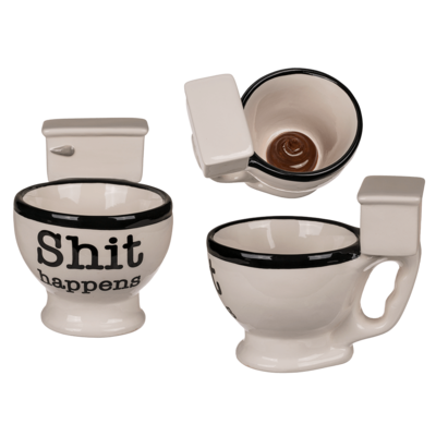 Sh*t Happens Toilet Mugs