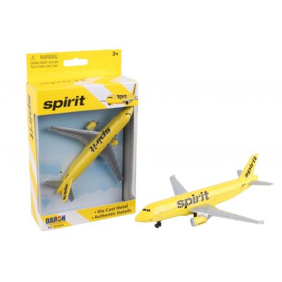 Spirit Airlines Diecast Plane Model - Zhivago Gifts