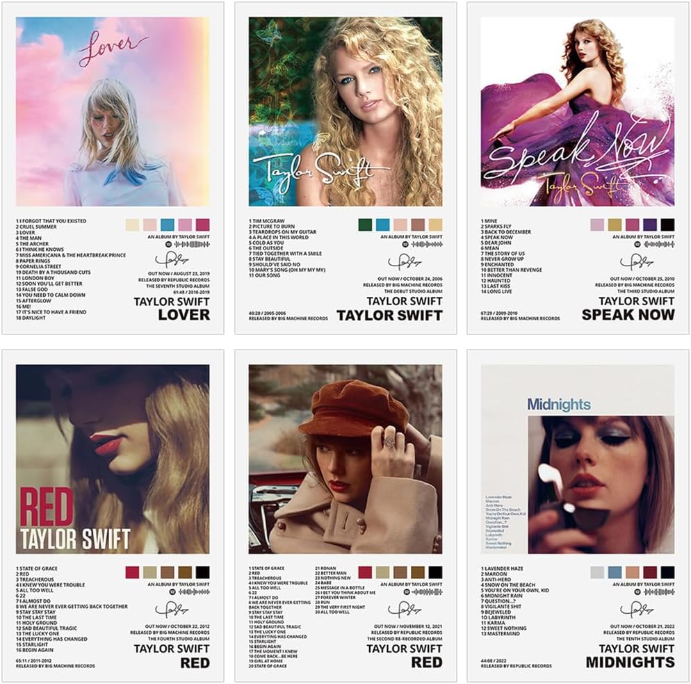 Taylor Swift Poster Pack - Zhivago Gifts