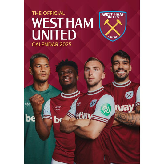 West Ham Official 2025 A3 Calendar ireland