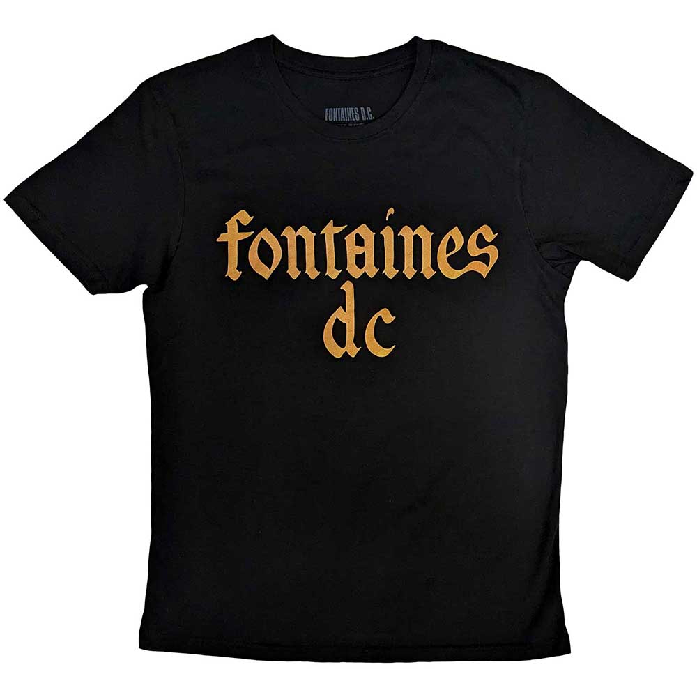 Fontaines D.C. T-Shirt: Gothic Logo - Zhivago Gifts