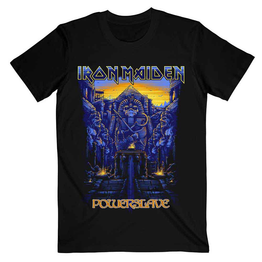 Iron Maiden T-Shirt: Dark Ink Powerslaves - Zhivago Gifts