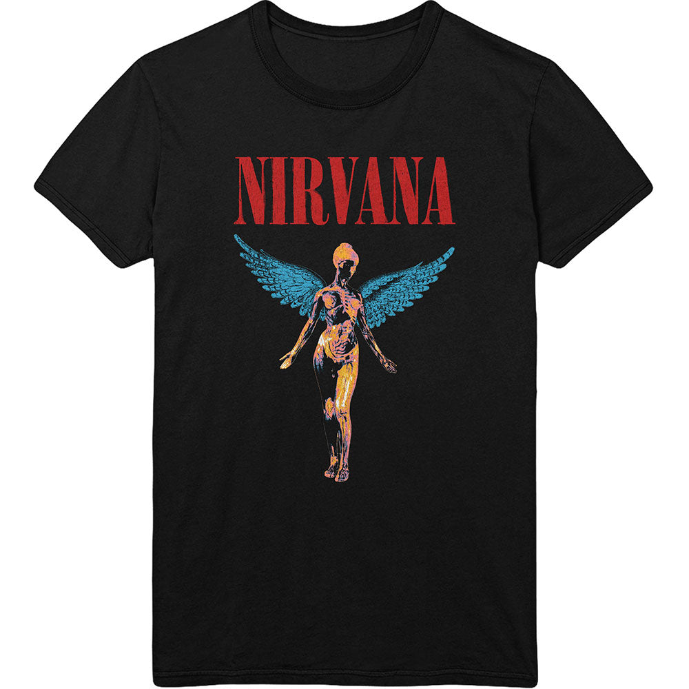 Nirvana T Shirt Angelic Black - Zhivago Gifts