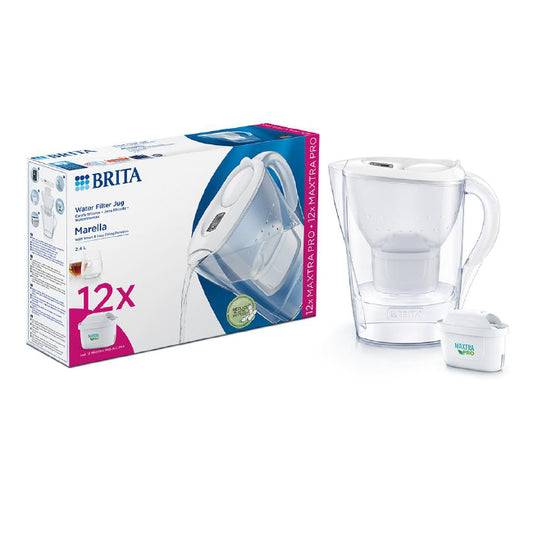 BRITA S1051129 Marella MAXTRA PRO White 2.4L - 6 cartridges - Zhivago Gifts