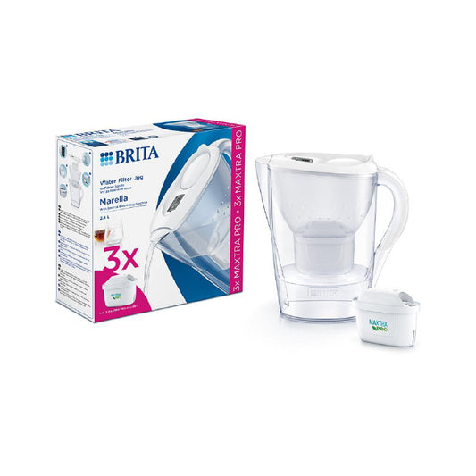 BRITA S1052721 Marella MAXTRA PRO White 2.4L - 3 cartridges - Zhivago Gifts