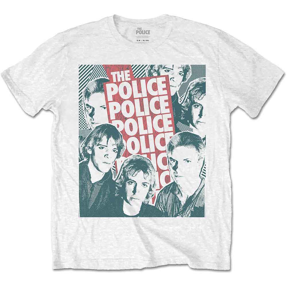The Police T-Shirt Half-tone Faces - Zhivago Gifts