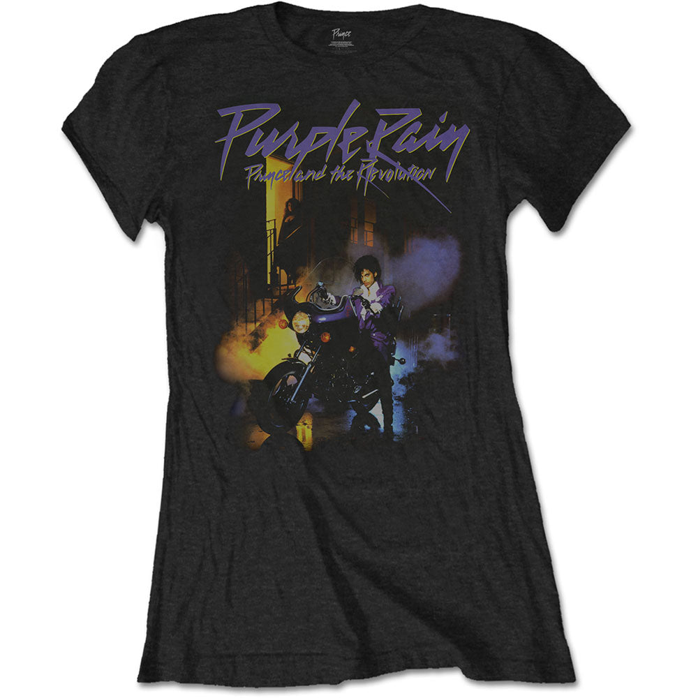 Prince Ladies T-Shirt: Purple Rain - Zhivago Gifts